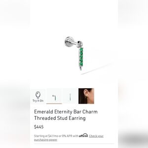 Maria Tash Emerald Eternity Bar